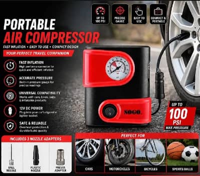 12v dc tyre air compressor