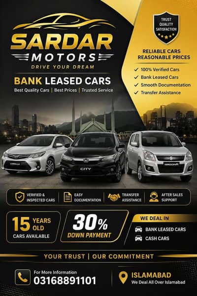 BANK LEASED CARS AVALIABLE