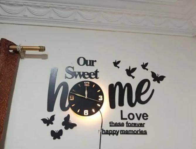 3D wall clock 5