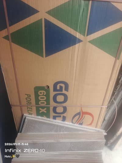 Good will 2*4 porcelain tile 3 box's total 6 tiles