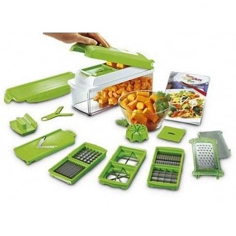 As seen on tv Genius Nicer Dicer Plus - Fruits & Vegetables Cutter With Free Peeler - Green
