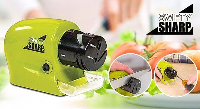 Swifty Motorized Knife & Scissor Sharpener - Green