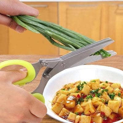 5 Layers Of Multi-Functional Stainless Steel Kitchen Scissors