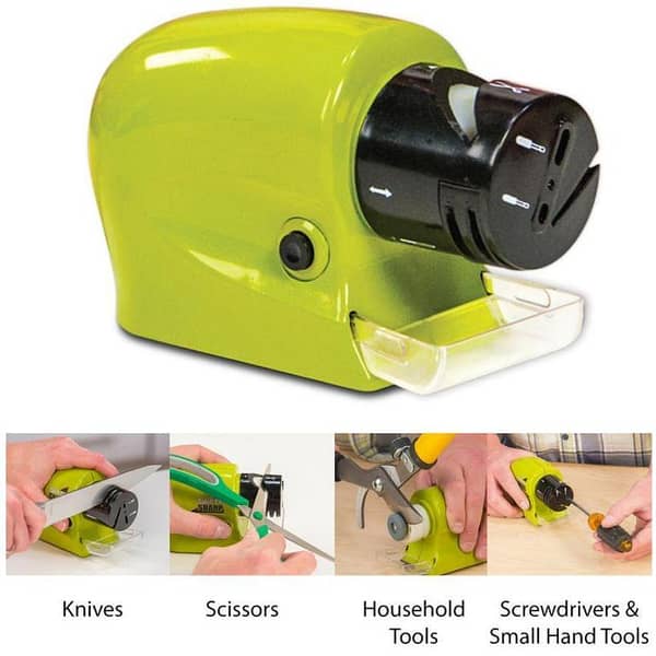 Swifty Motorized Knife & Scissor Sharpener - Green