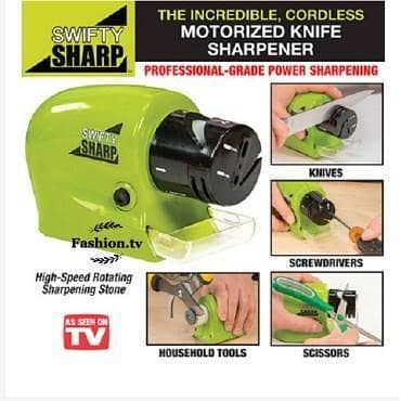 Swifty Motorized Knife & Scissor Sharpener - Green