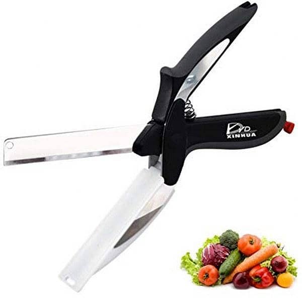 Smart Multi-Function Cutter 2 in 1 Cutting Board utility cutter Stainless Steel Ourdoor Smart Vegetable Knife