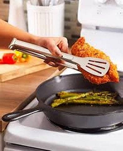 Stainless Steel Food Serving Tong - Turner - 25 cm