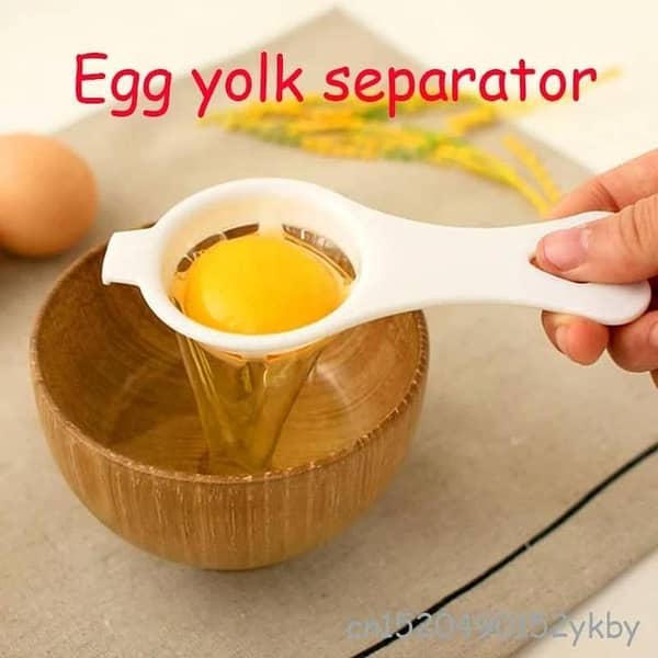 Egg Yolk Seperator Separator Kitchen Cooking Gadget Sieve Tool White Egg Separator