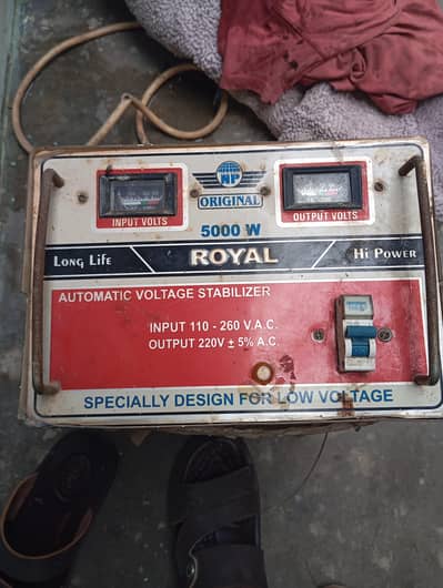 royal 5000 W stabilizer 100% copper