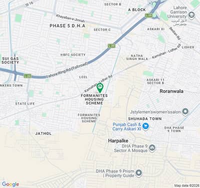 This Is Your Chance To Buy Good Location Residential Plot In Formanities Housing Scheme - Block LL