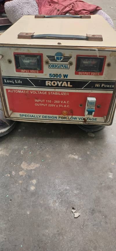 Royal 5000 W stabiliser 100% copper