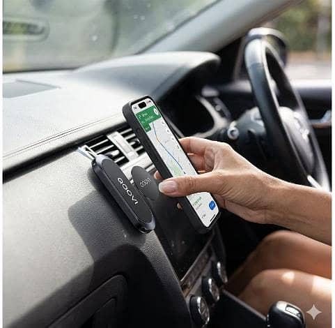 Universal Magnetic Car Phone Holder Dashboard Mount – Strong Magnet Strip Mobile Phone Stand for All Smartphones R5695