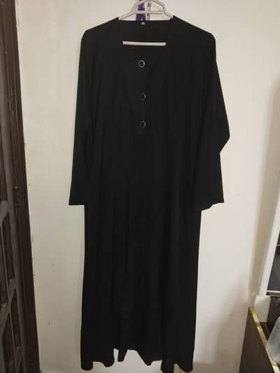 Black Pocket Style One-Piece Abaya (Like New)