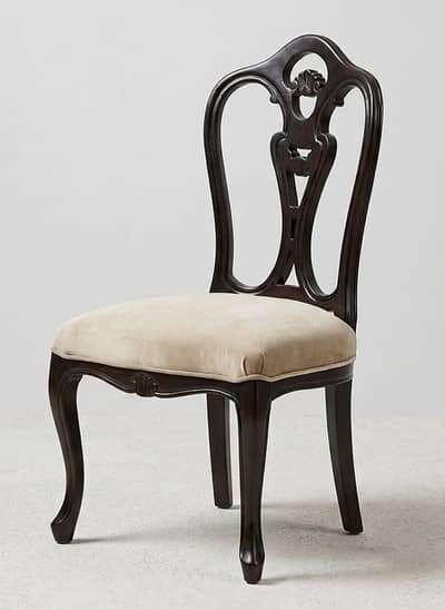 Elegant Set of 8 Solid Wood Dining Chairs