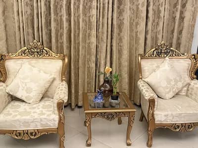 7 Seater Sofa Set with Coffee Table & 2 Side Tables | Like New