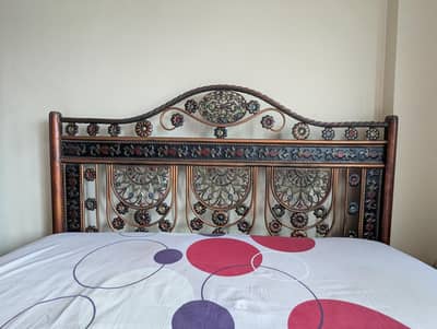 King Size Steel/Iron rod Bed | Without Mattress