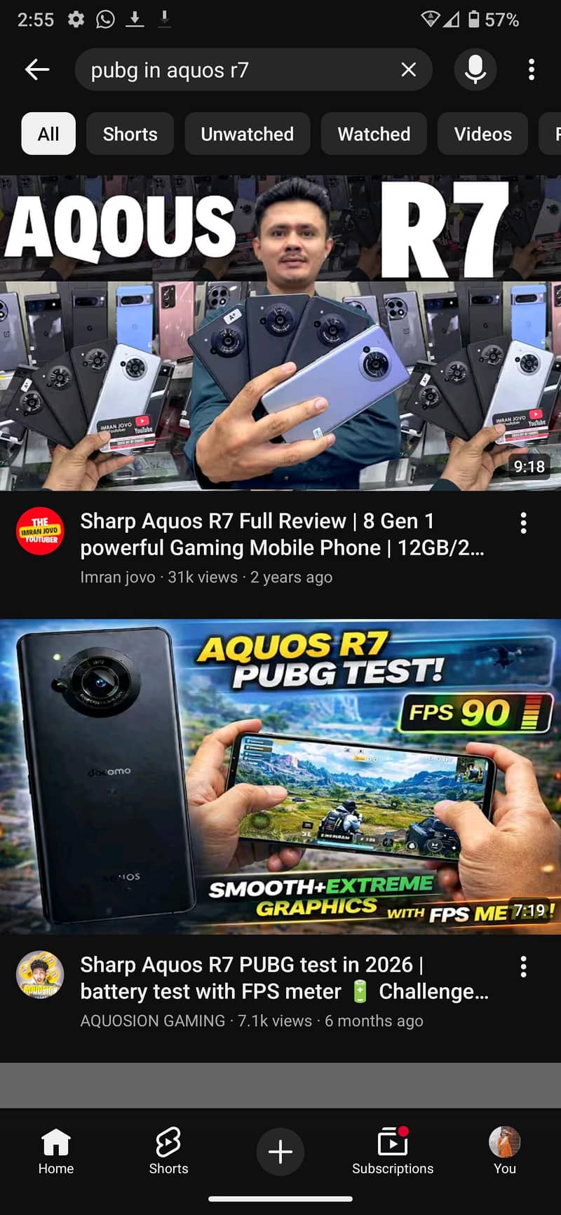sharp aquos R7 4