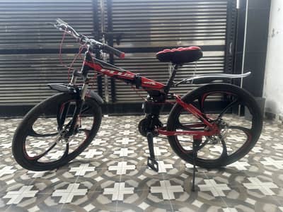 PLUS Folding Mountain Bike | Dual Suspension | Disc Brakes