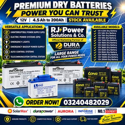 DRY BATTERIES — POWER YOU CAN RELY ON | QUALITY & LONG-LASTING PERFORM