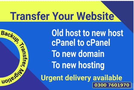 Migrate WordPress website, wordpress migration within hour in 5000 pkr
