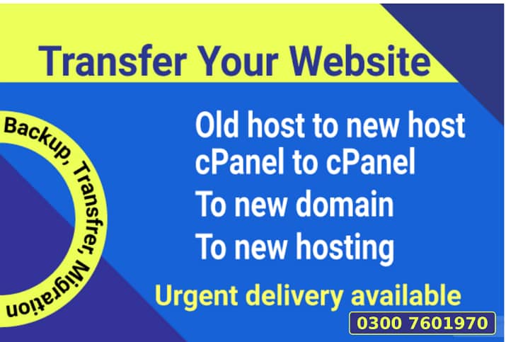 Migrate WordPress website, wordpress migration within hour in 5000 pkr 0