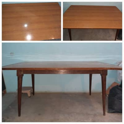 Dining table without chairs