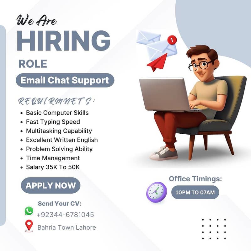 Email Customer Support (Male & Female) 0