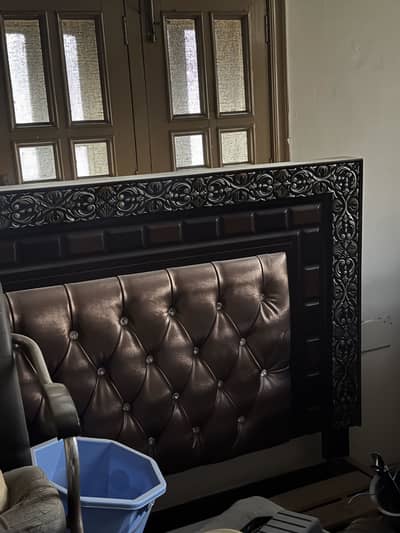 Double Bed with two side tables