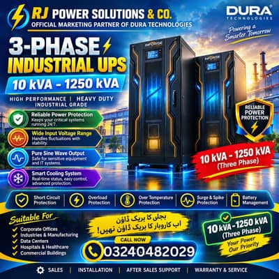 INDUSTRIAL UPS | 10 KVA – 1250 KVA | HEAVY-DUTY POWER SOLUTIONS