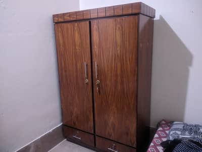 Wooden Clothing wardrobe 2 door combination