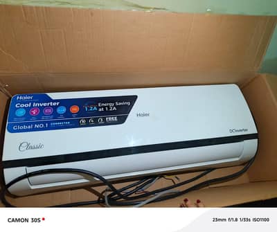 Haier 1 ton AC 10/10 Like New . Full chilled . Complete Set