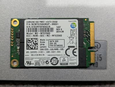 Samsung PM851 256GB mSATA SSD for Laptops & Mini PCs