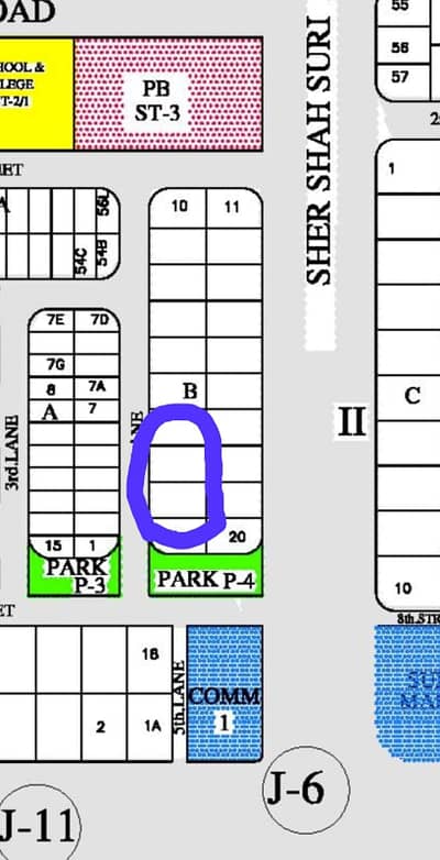 Sector T 70 ft park face