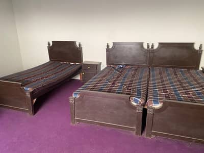 BED single and double with mattres