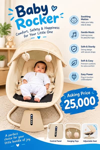 Premium Baby Cot / Baby Crib – Comfortable & Safe Sleeping Bed for Ba