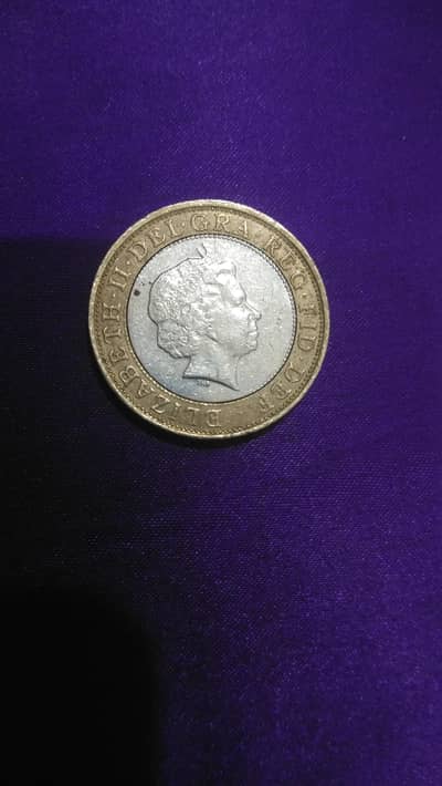 Rare UK £2 Coin – Queen Elizabeth II 4th Portrait 2008