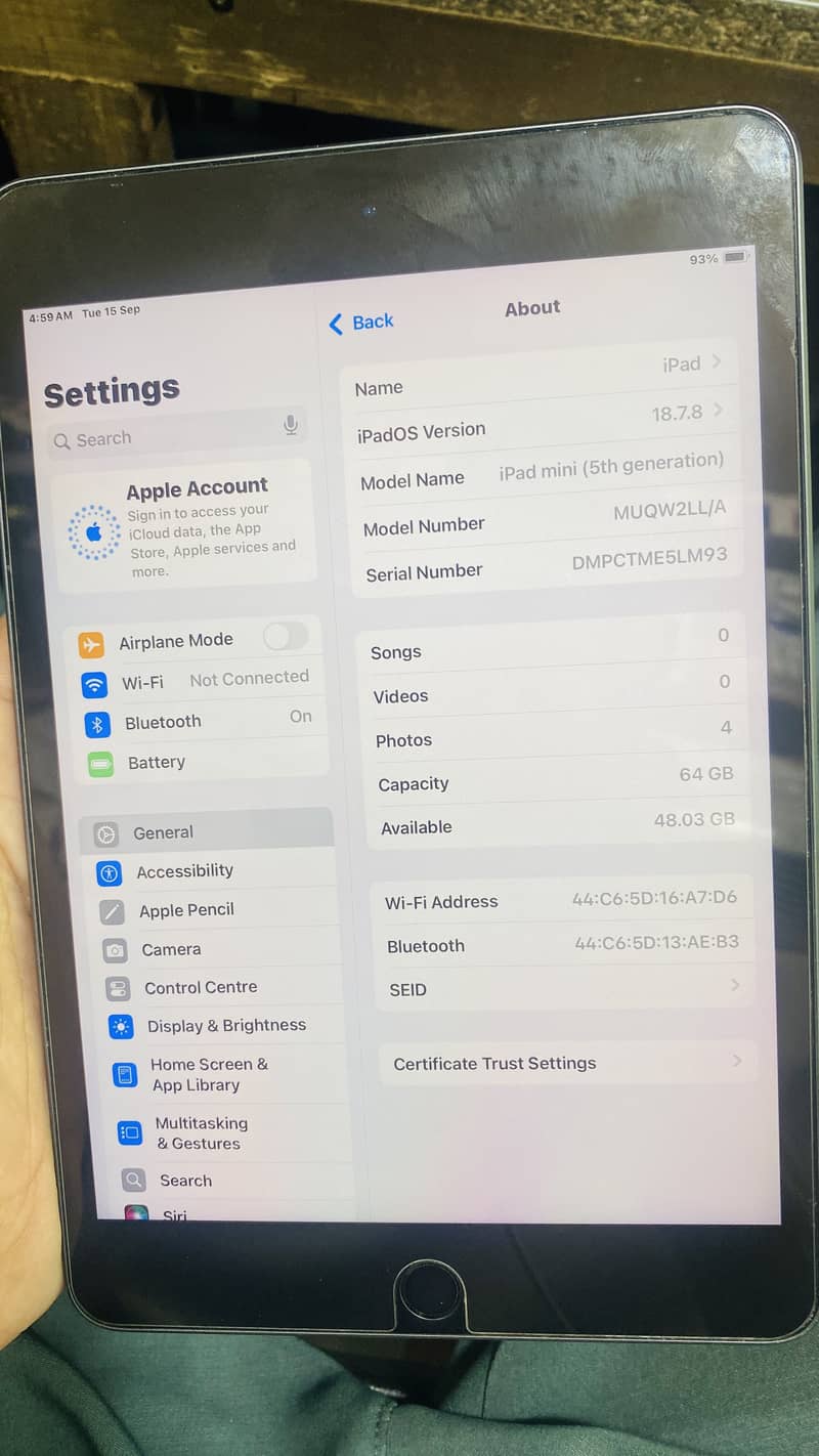 Apple ipad mini 5 6