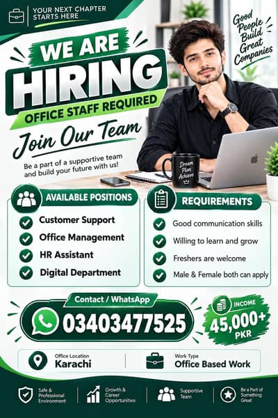 We Are Selecting Ambitious People – Are You One?”