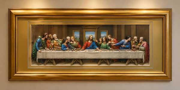 Historical Painting, The Last Supper of Hazrat Eisa