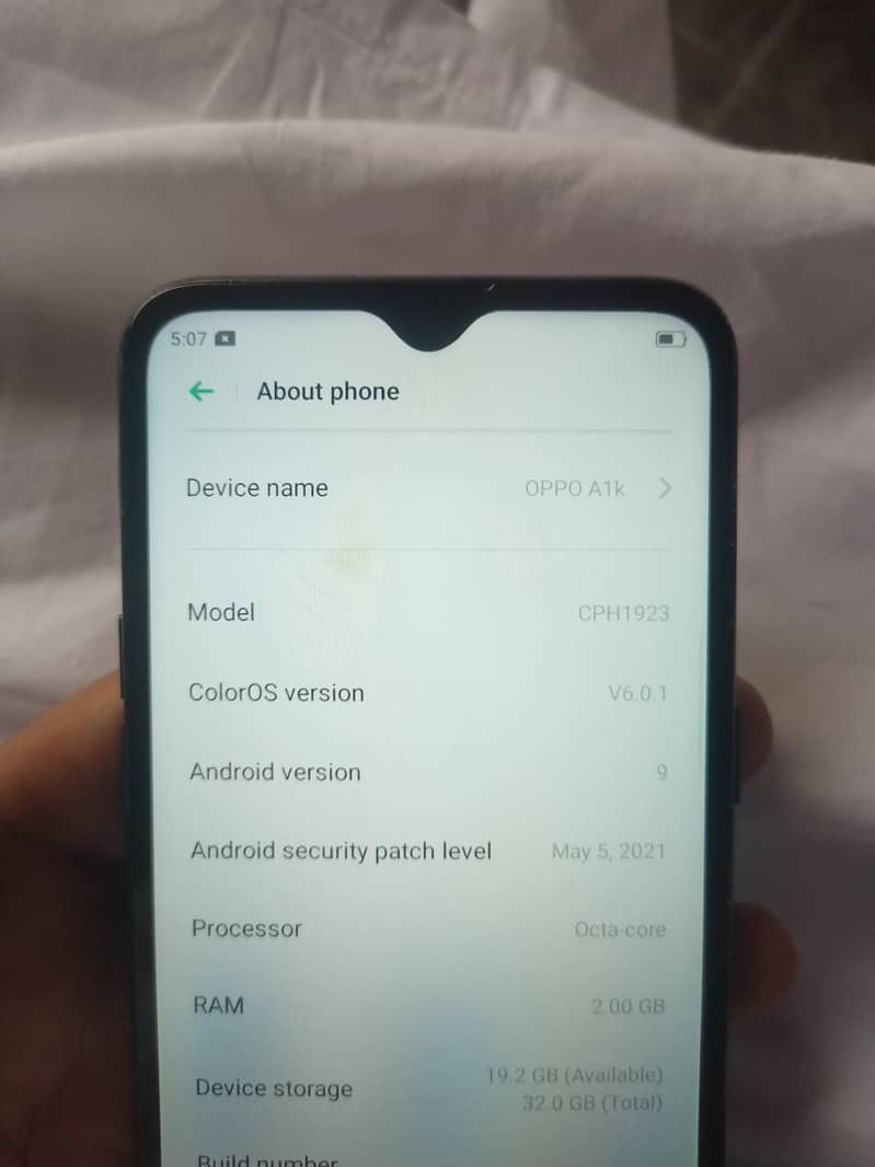 OPPO A1k 3