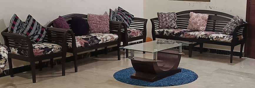 7 seater sheesham wood sofa set