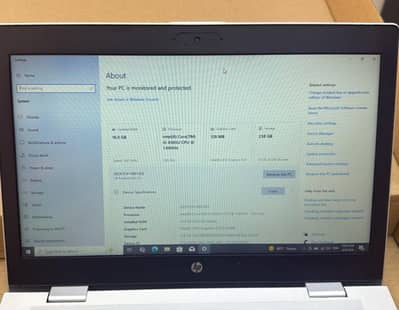 HP probook 640 G5 16 GB ram 256 SSD