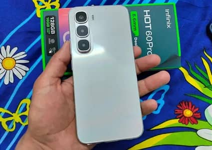 Infinix Hot 60 Pro. Full box 7 month warranty. Good condition. not open