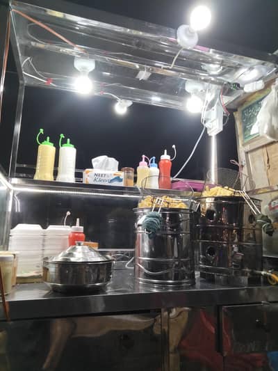 fries counter complete set-up
