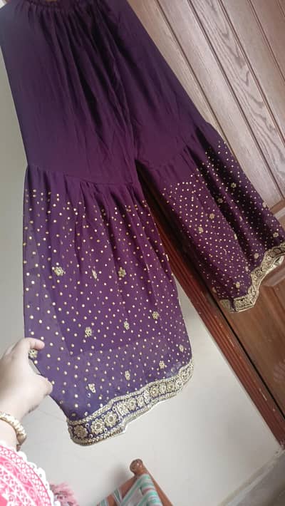 shrara with kurti 3 piece