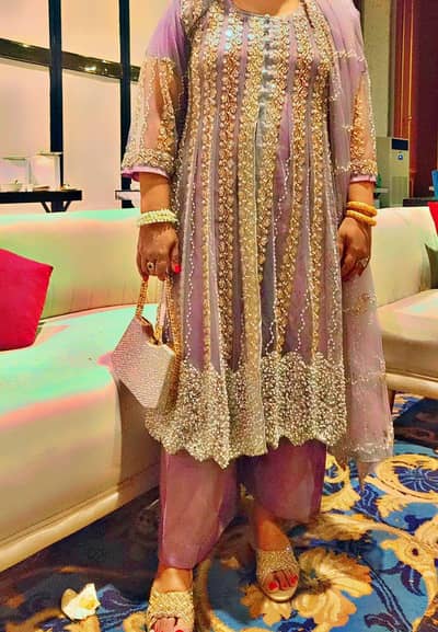 cut Dana open frock and cut Dana dupatta