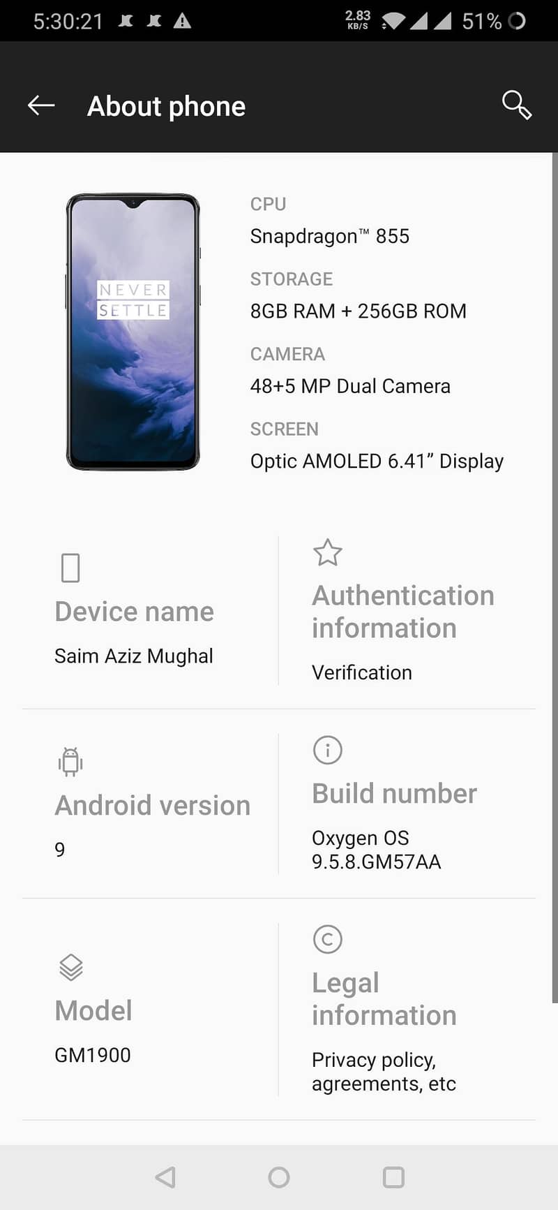 One Plus 7 0