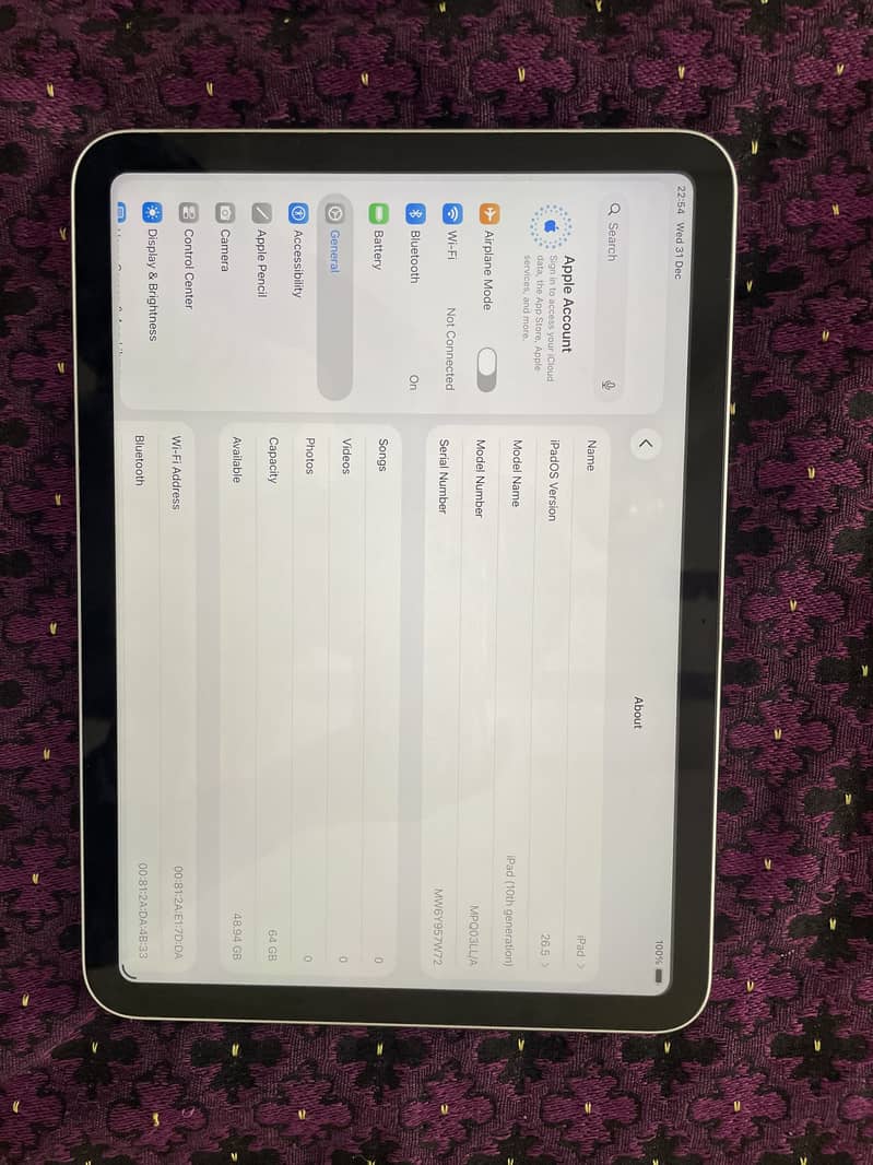 iPad 10 generation 64GB 2