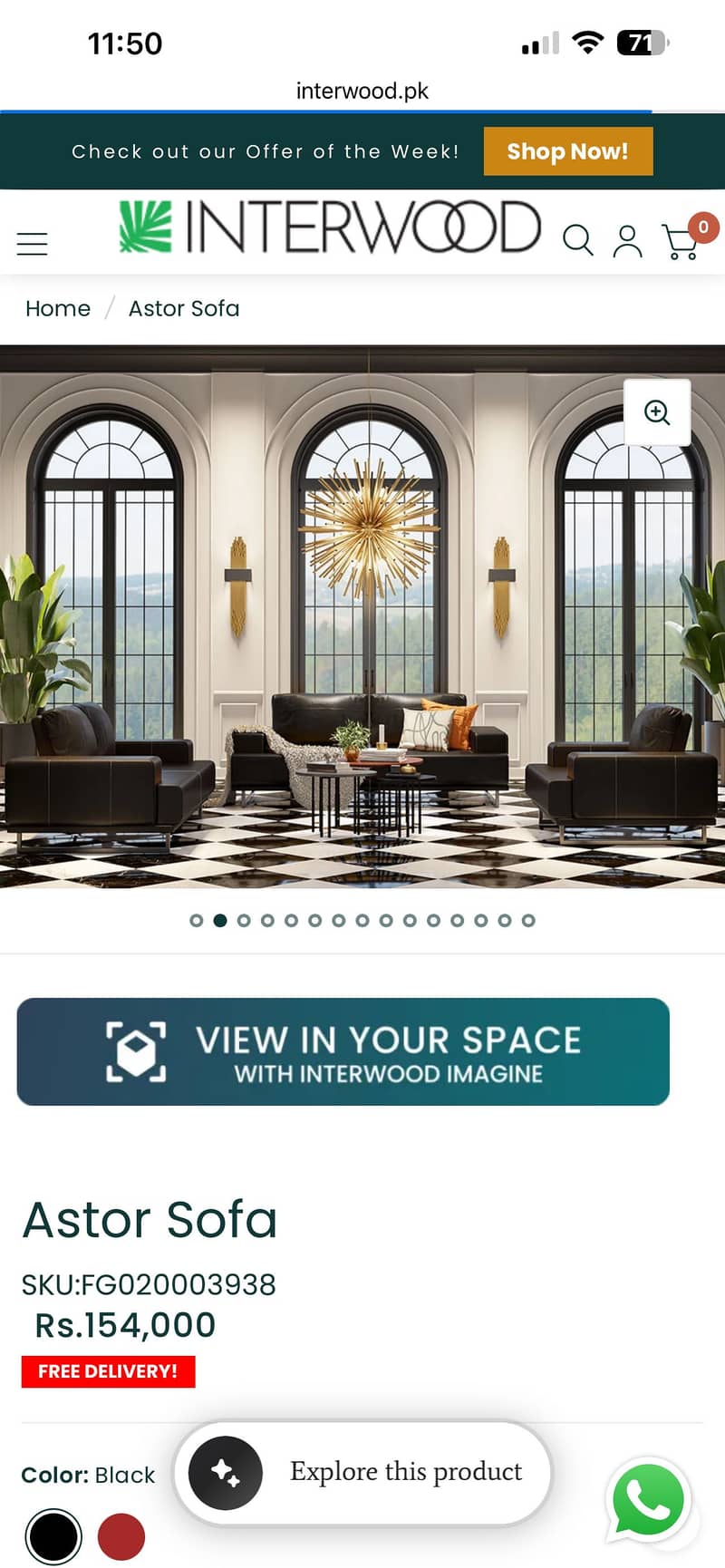Interwood sofa set 3