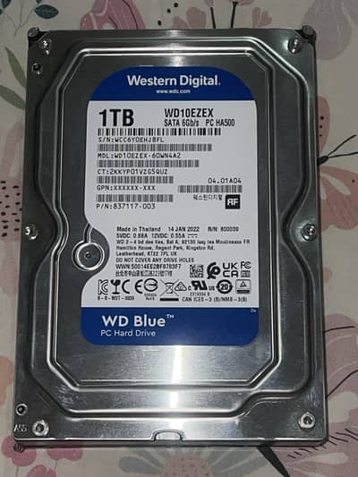 WD HDD 1 TB